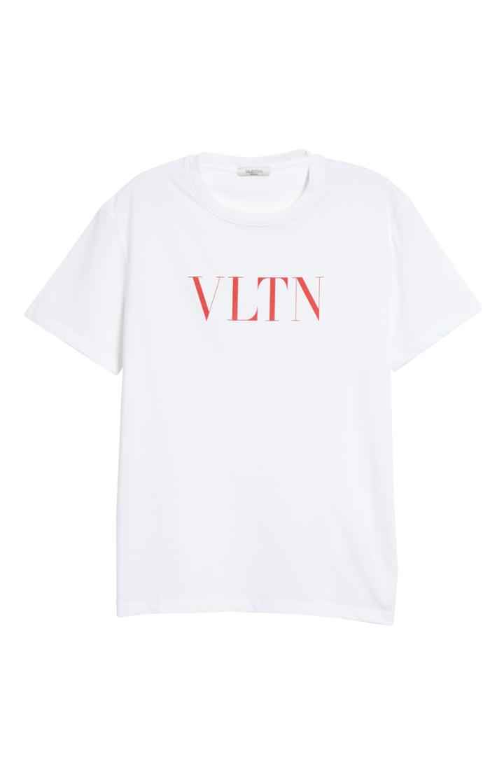 Men's Valentino Vltn Logo T-shirt, Size - White