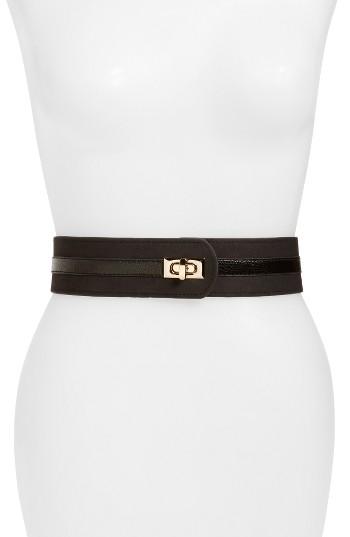 Women's Elise M. Amber Stretch Belt - Black