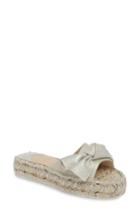 Women's Jslides Ritsy Espadrille Slide Sandal M - Metallic