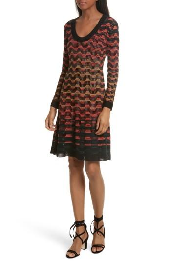 Women's M Missoni Greek Open Knit Dress Us / 36 It - Purple