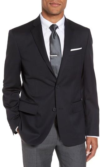 Men's Nordstrom Classic Fit Solid Wool Sport Coat L - Blue