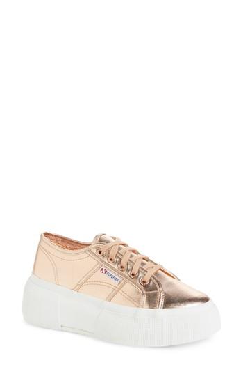 Women's Superga 2287 Cotu Platform Sneaker .5us / 41eu - Pink