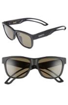 Women's Smith Lowdown Focus 56mm Chromapop Polarized Sunglasses - Matte Black/ Grey Green
