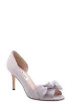 Women's Nina Forbes Ii Peep Toe Pump .5 M - Metallic