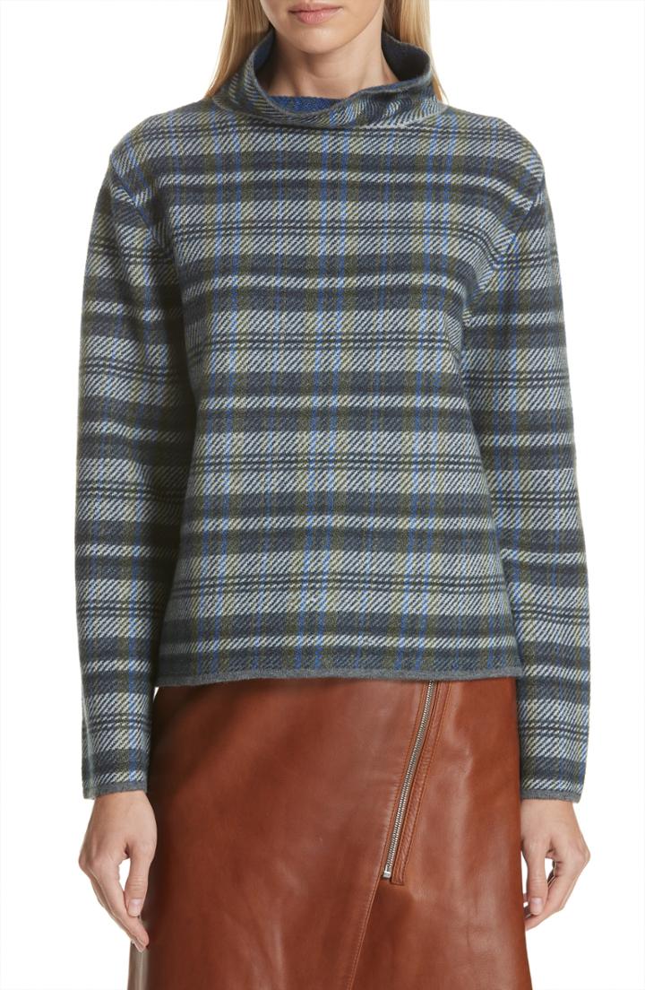 Women's Bp. Ribbed Lettuce Edge Stripe Sweater