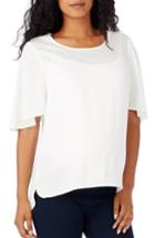 Women's Rosie Pope 'tori' Woven Maternity Blouse - White