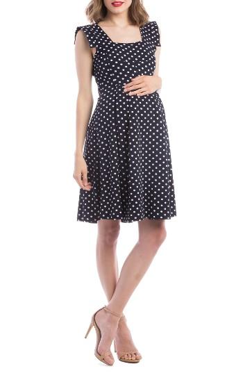 Women's Lilac Clothing Rachel Maternity Dress - Blue