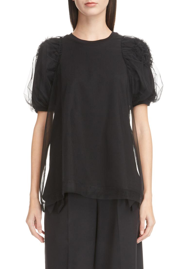 Women's Simone Rocha Tulle Overlay Tee