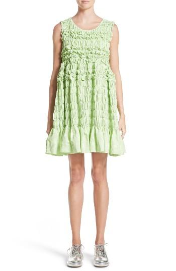 Women's Molly Goddard Olga Mini Dress - Green