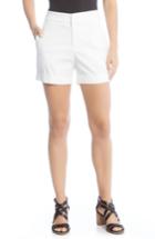 Women's Karen Kane Cuff Shorts - Ivory