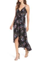 Women's Soprano Wrap Maxi Dress - Black
