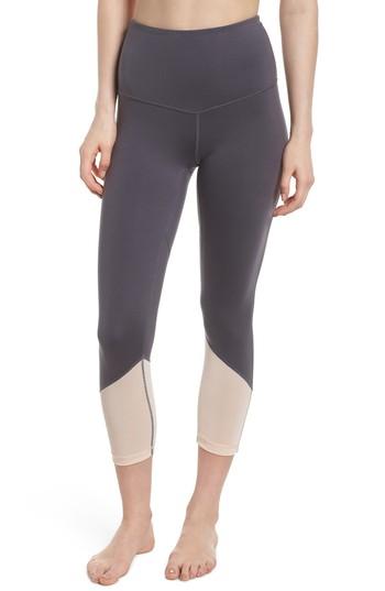 Women's Zella Gemini High Waist Crop Leggings - Grey