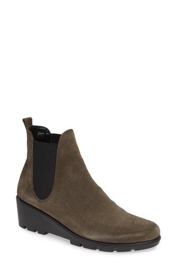 Women's The Flexx Slimmer Chelsea Wedge Boot .5 M - Brown