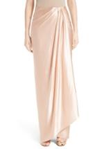 Women's Marchesa Grecian Draped Satin Georgette Wrap Skirt