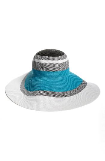 Women's Nordstrom Statement Floppy Straw Hat - Blue