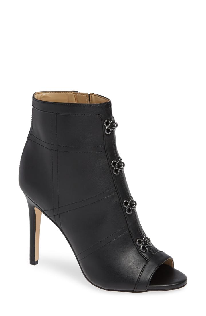 Women's Katy Perry Open Toe Bootie .5 M - Black