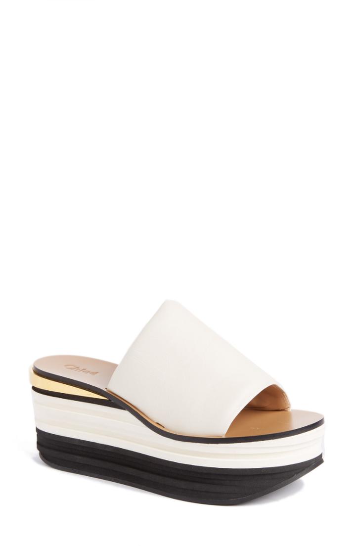 Women's Chloe Camille Platform Sandal .5us / 36.5eu - White