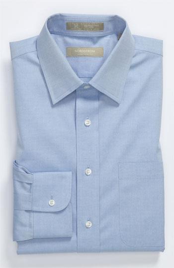 Men's Nordstrom Men's Shop Smartcare(tm) Traditional Fit Dress Shirt .5 32 - Blue