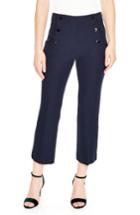 Women's Sandro Button Detail Crop Pants - Blue