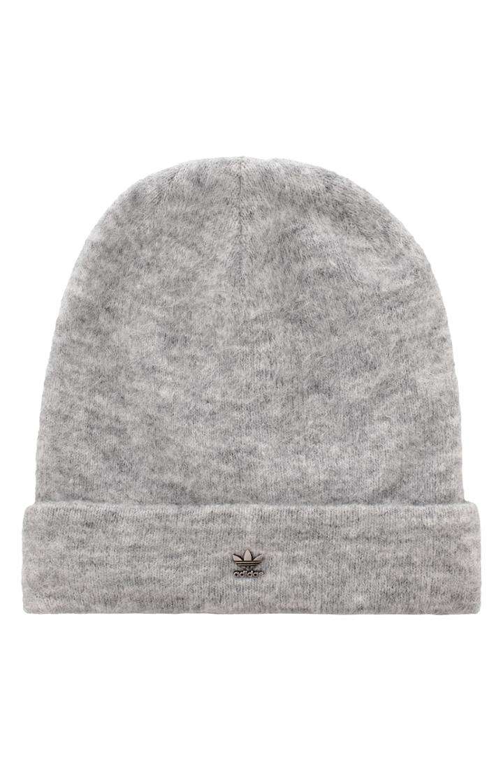 Women's Adidas Originals Fuzzy Beanie Hat - Grey