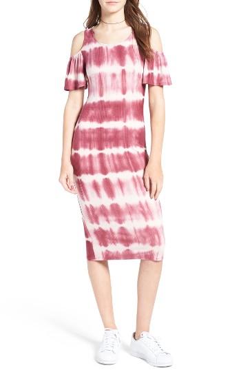 Women's One Clothing Tie Dye Cold Shoulder Dress