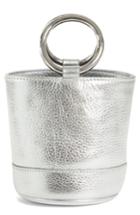 Simon Miller Bonsai 15 Calfskin Leather Bucket Bag - Metallic