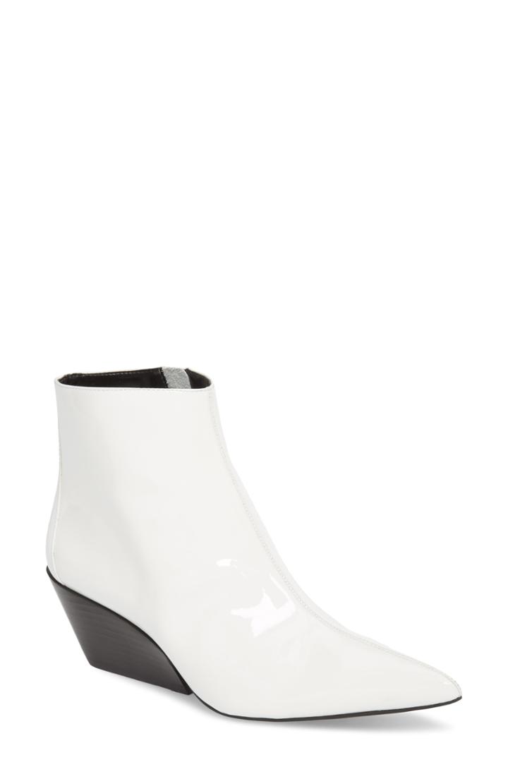 Women's Calvin Klein Jeans Freda Pointy Toe Bootie .5 M - White