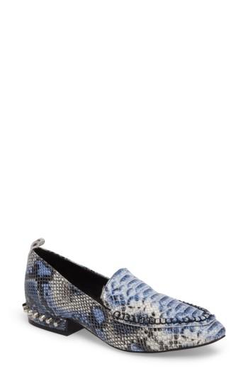 Women's Jeffrey Campbell Barnett Studded Loafer .5 M - Blue
