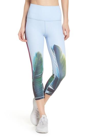 Women's Zella Pure Vision High Waist Crop Leggings - Blue
