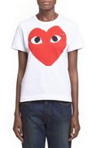 Women's Comme Des Garcons Play Graphic Cotton Tee
