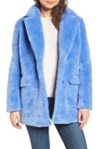 Women's J.crew Yuna Teddy Faux Fur Jacket - Grey