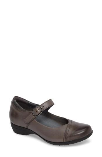 Women's Dansko Fawna Mary Jane Flat .5-6us / 36eu M - Grey