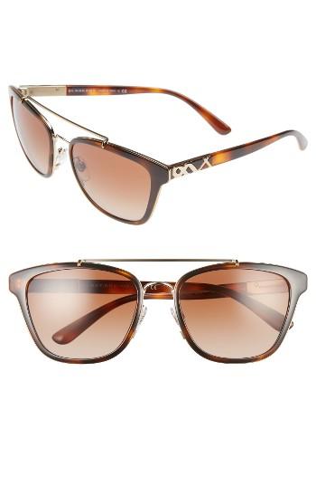Women's Burberry 56mm Sunglasses - Light Havana