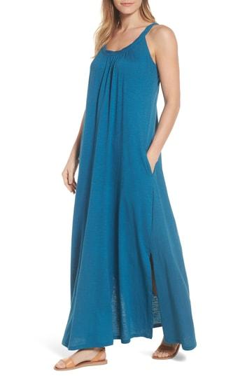 Women's Caslon Twist Neck Maxi Dress - Blue/green
