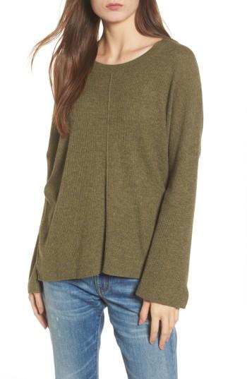 Women's Madewell Northroad Pullover Sweater, Size - Green