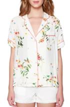 Women's Willow & Clay Floral Print Shirt - Ivory