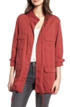 Women's Dear John Denim Cargo Jacket - Red