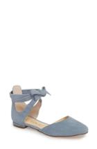 Women's Sole Society Pauly Ankle Wrap Flat M - Blue