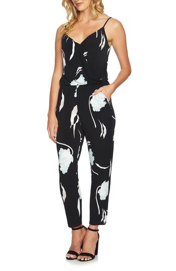 Women's 1.state Floral Ankle Jumpsuit - Green