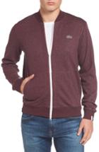 Men's Lacoste Banana Collar Zip Jacket, Size - Burgundy