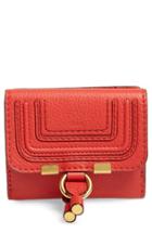Women's Chloe 'marcie' French Wallet - Red