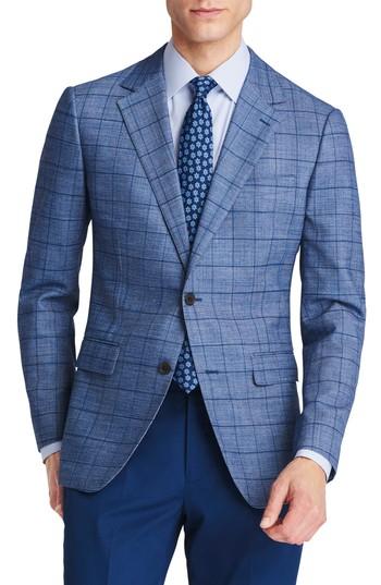 Men's Bonobos Jetsetter Slim Fit Stretch Wool Blazer R - Blue