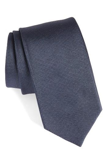 Men's Boss Solid Silk Tie, Size - Grey