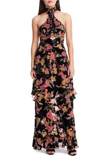 Women's Afrm Remington Choker Maxi Dress - Black