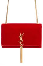 Saint Laurent 'medium Kate - Tassel' Velour Crossbody Bag -