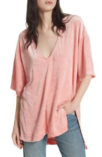 Women's Free People The Luxe Tee - Coral