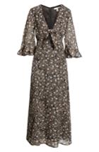 Women's Amuse Society Besos Besos Baby Knot Front Maxi Dress - Black