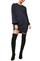 Women's Missguided Balloon Sleeve Knit Dress