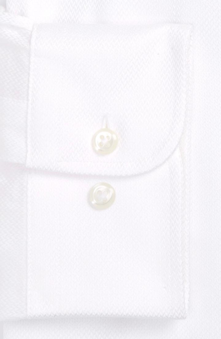 Men's Nordstrom Men's Shop Trim Fit Microgrid Dress Shirt .5 - 32/33 - White