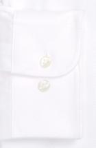Men's Nordstrom Men's Shop Trim Fit Microgrid Dress Shirt .5 - 32/33 - White